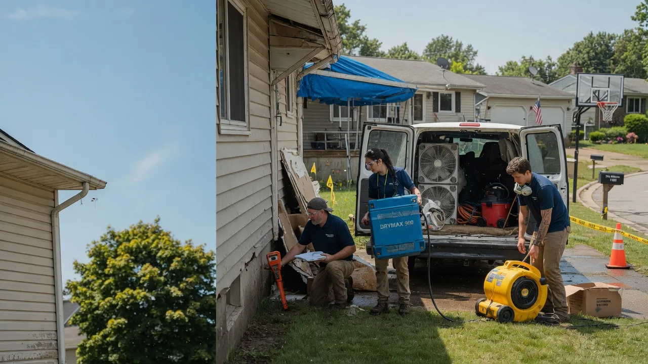 Ceiling Leak Cleanup in Moscow, PA near me